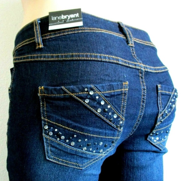 plus size jeans with rhinestones